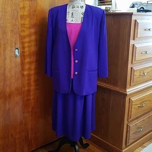 Vintage purple pink suit